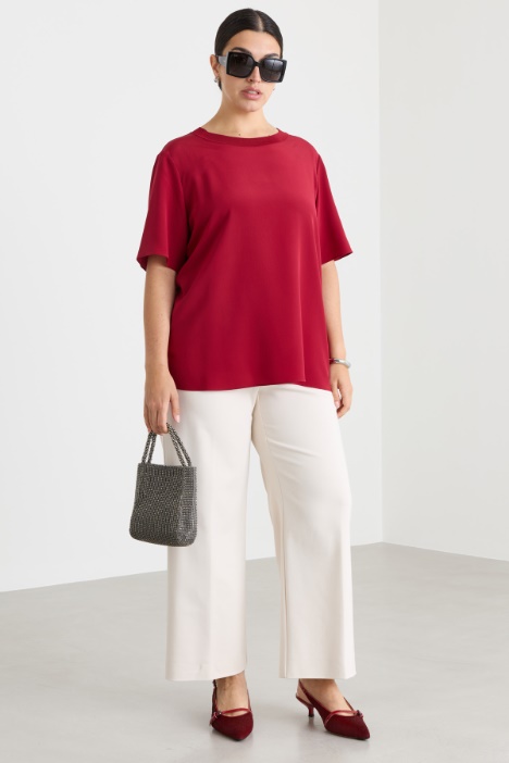 Blusa de crepé de China - Intrend