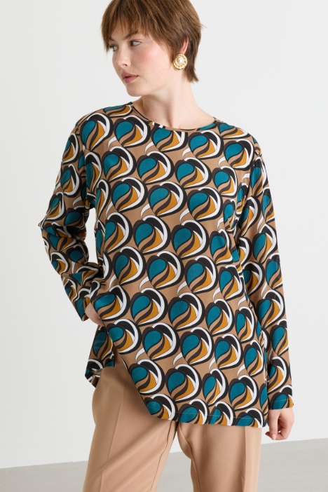 Blusa in crepe de chine - Intrend
