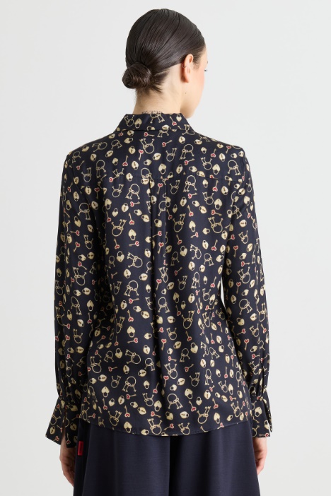 Camicia in tessuto stampato