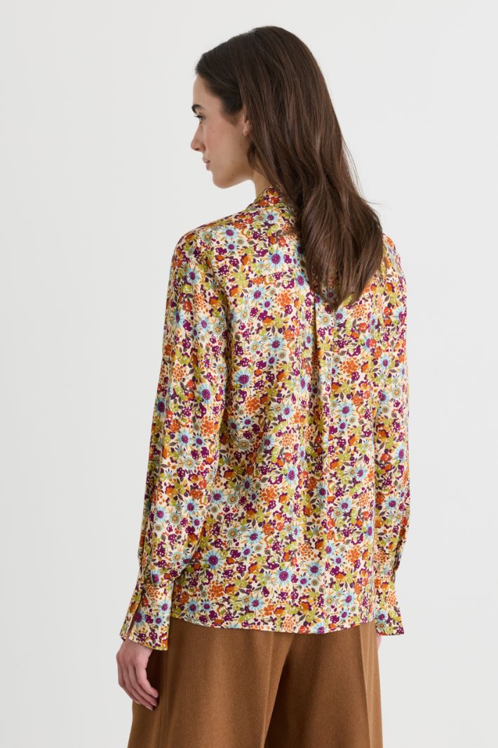Camicia in tessuto stampato - BIANCO - Intrend - 4