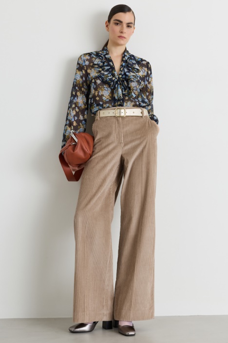 Blusa in crepe stampato - Intrend