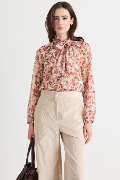 Blusa in crepe stampato - Intrend