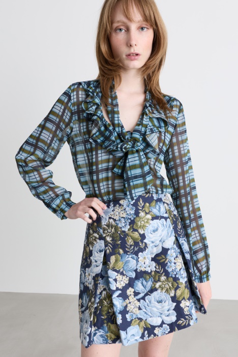 Printed crepe blouse - Intrend