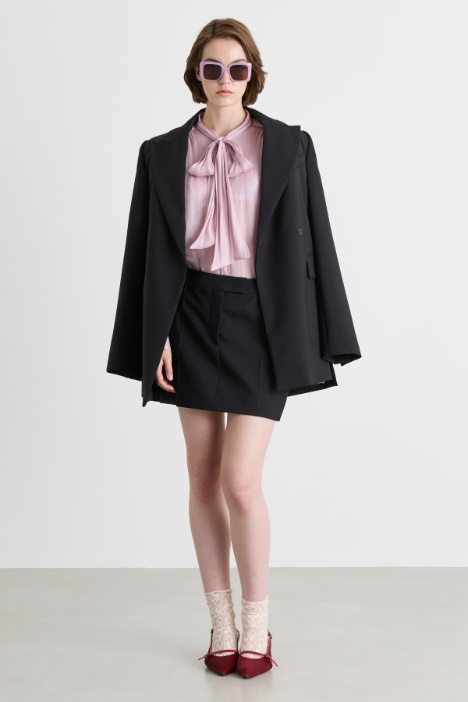 Blusa con collo a foulard - Intrend