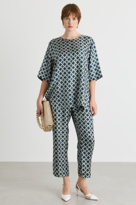 Blusa in twill - Intrend