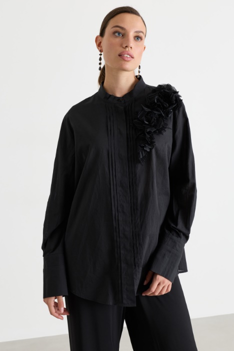 Embroidered voile shirt - Intrend