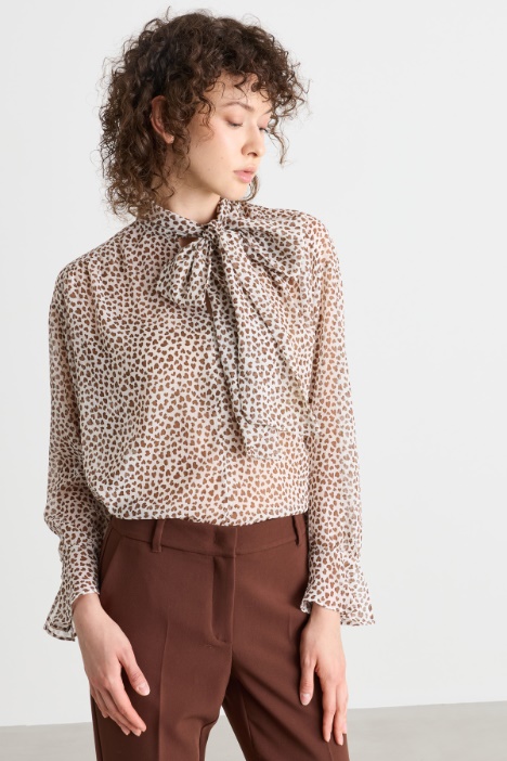 Blusa in crepe stampato - Intrend