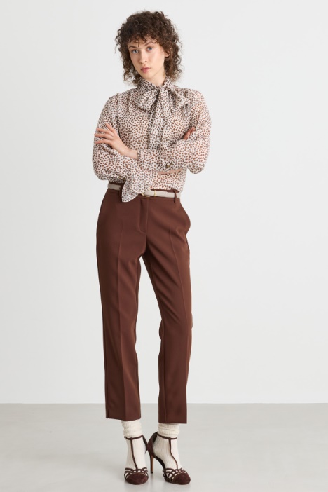 Blusa in crepe stampato - Intrend