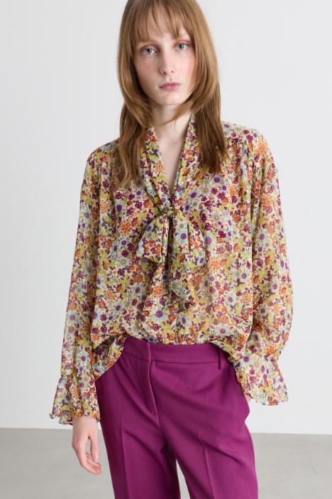 Blusa in crepe stampato - Intrend