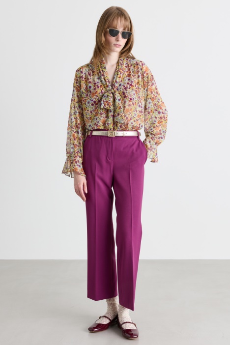 Blusa in crepe stampato - Intrend