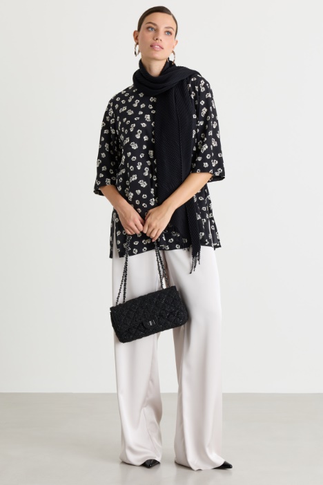 Blusa in crepe de chine - Intrend