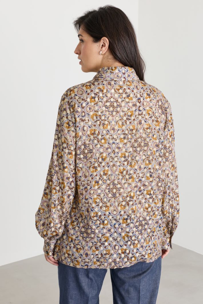 Camicia in fil coupé - ROSA - Intrend - 4