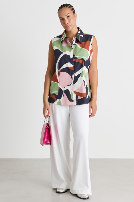 Camicia in popeline stampato - Intrend