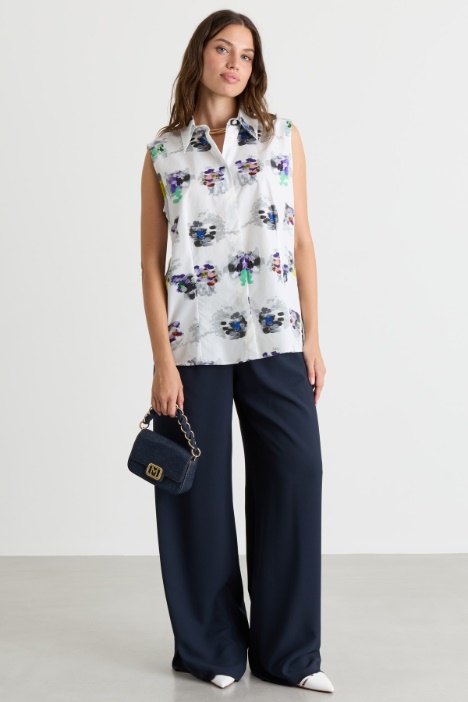 Camicia in popeline stampato - Intrend