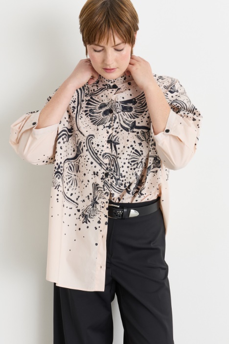 Camicia in popeline stampato - Intrend