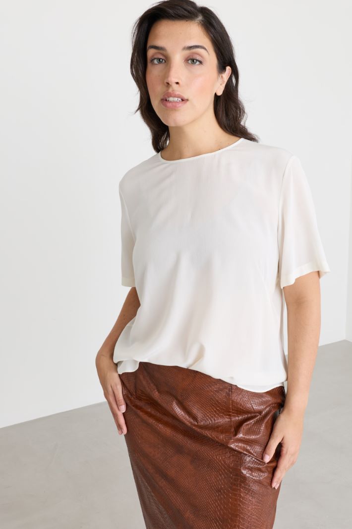 T-shirt fluida - BIANCO - Intrend - 2
