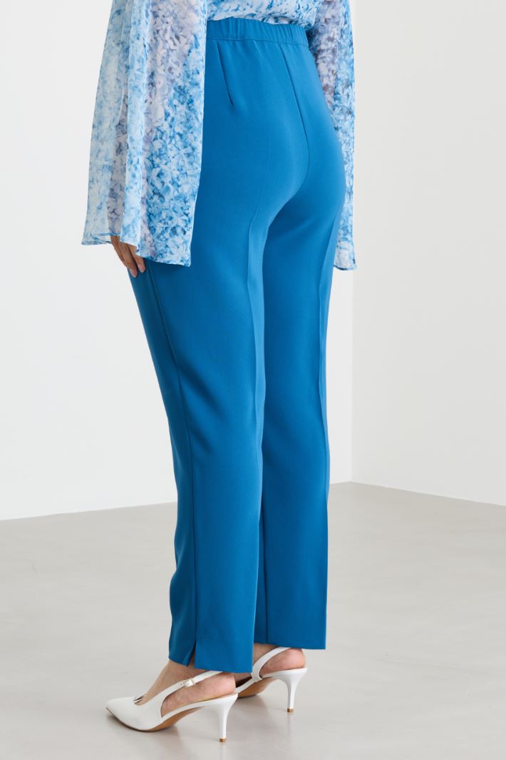 Cady cigarette trousers - BLUE - Intrend - 4