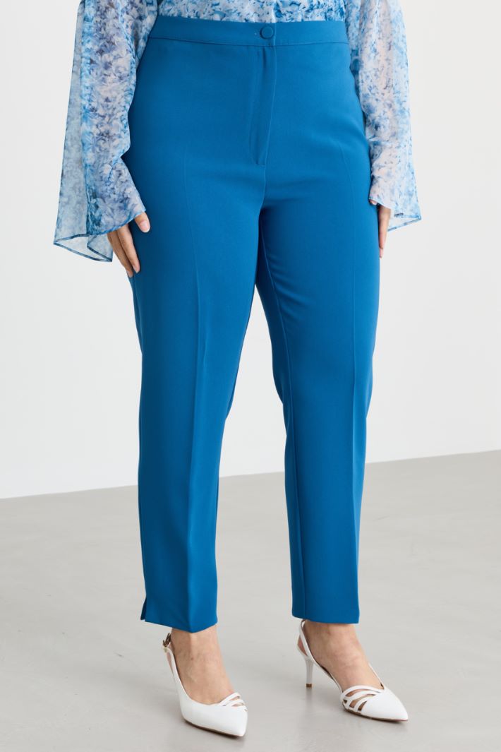 Cady cigarette trousers - BLUE - Intrend - 2