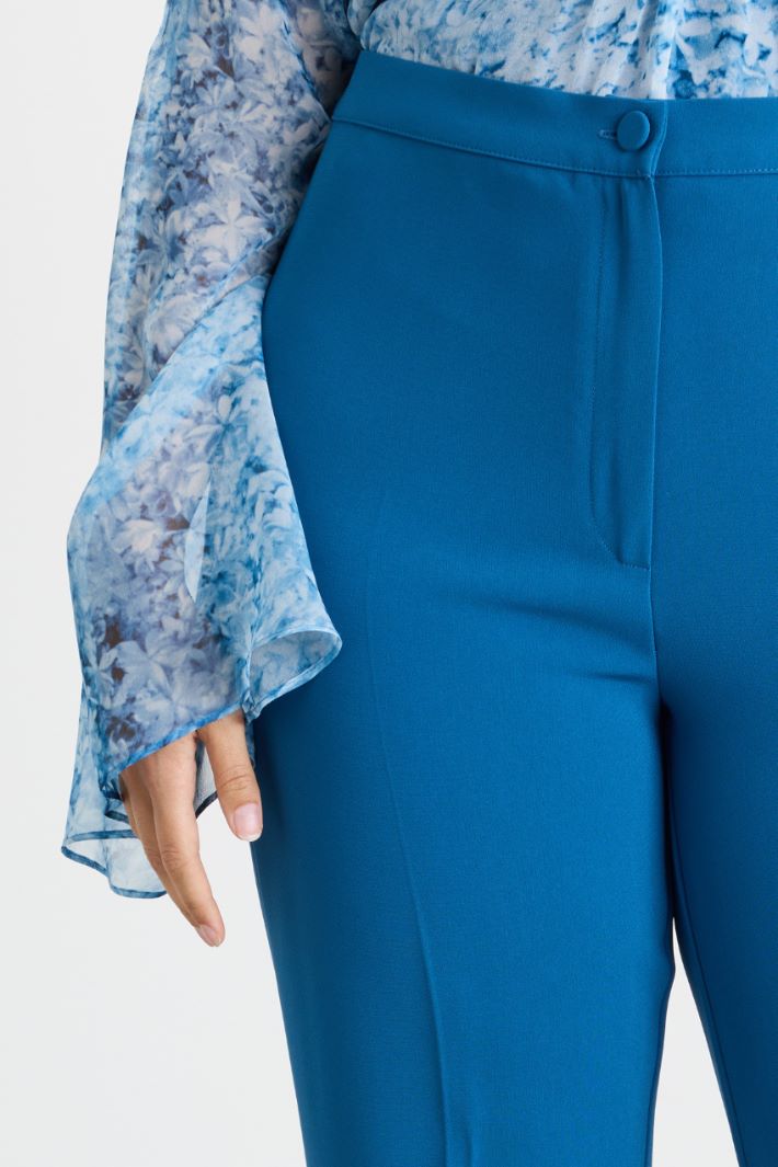 Cady cigarette trousers - BLUE - Intrend - 3