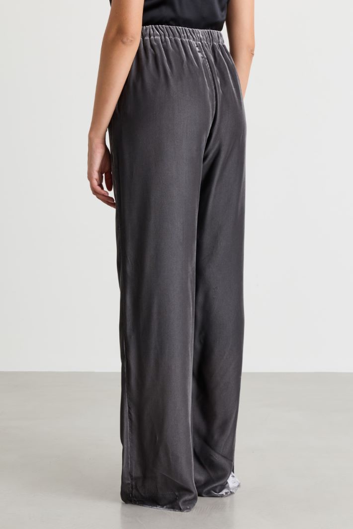 Velvet Trousers - GREY - Intrend - 4
