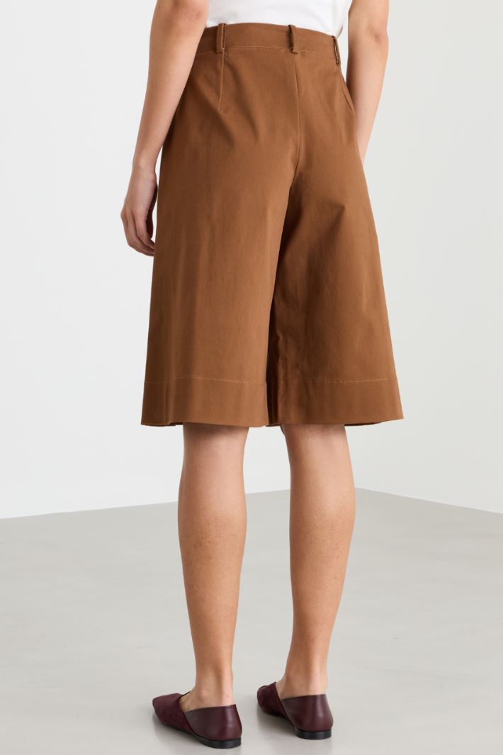 Loose-fit culottes - BROWN - Intrend - 4