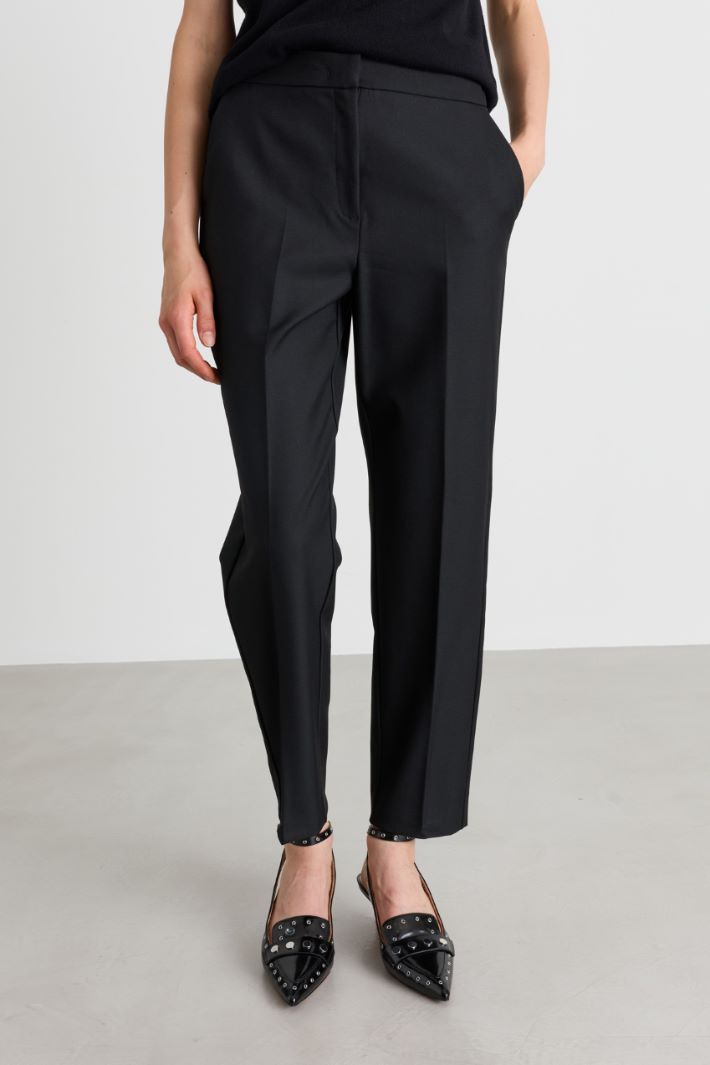 Cigarette trousers - BLACK - Intrend - 2