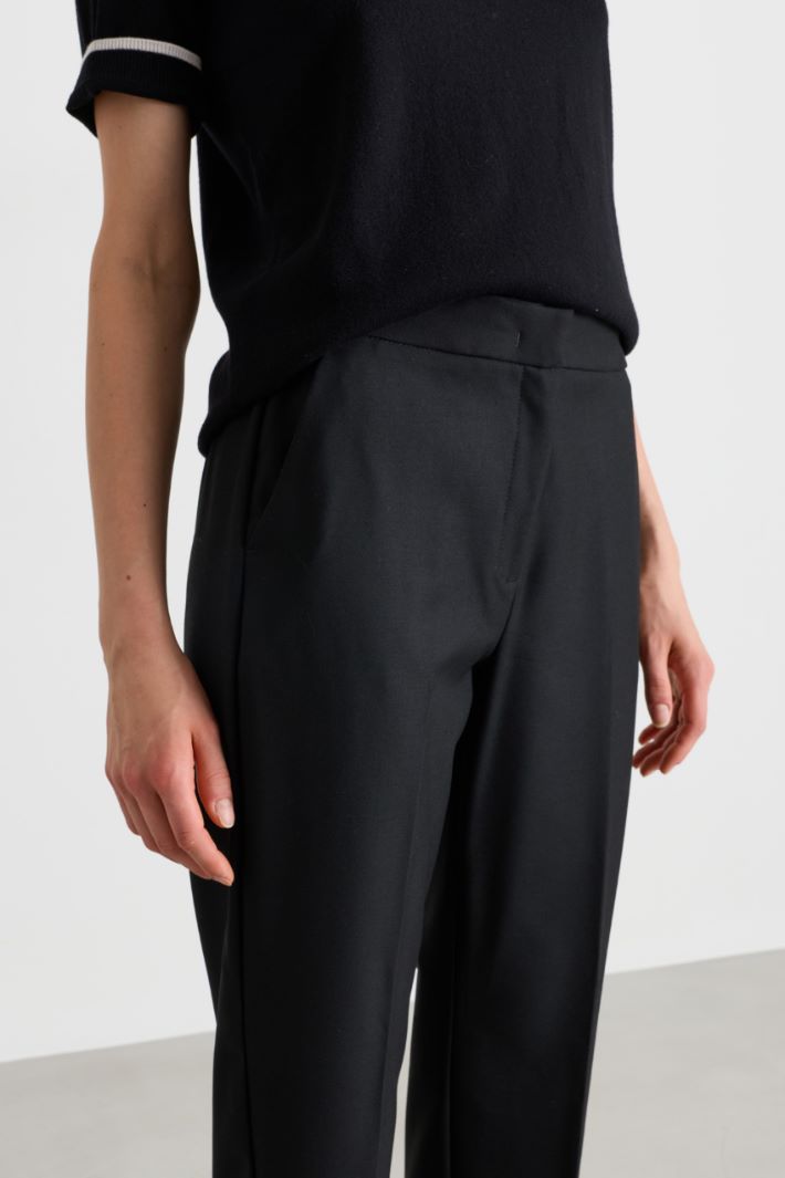 Cigarette trousers - BLACK - Intrend - 3