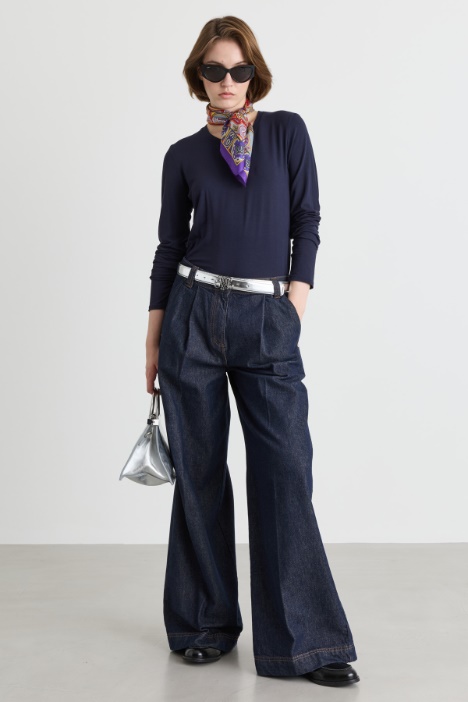 Pleated wide-leg trousers - Intrend