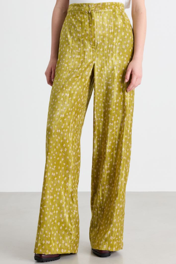 Pantalone in velluto - GIALLO - Intrend - 2