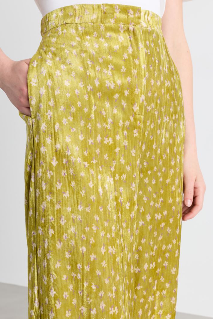 Pantalone in velluto - GIALLO - Intrend - 3