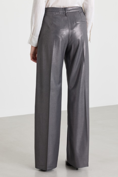 Pantalone in tessuto stretch laminato