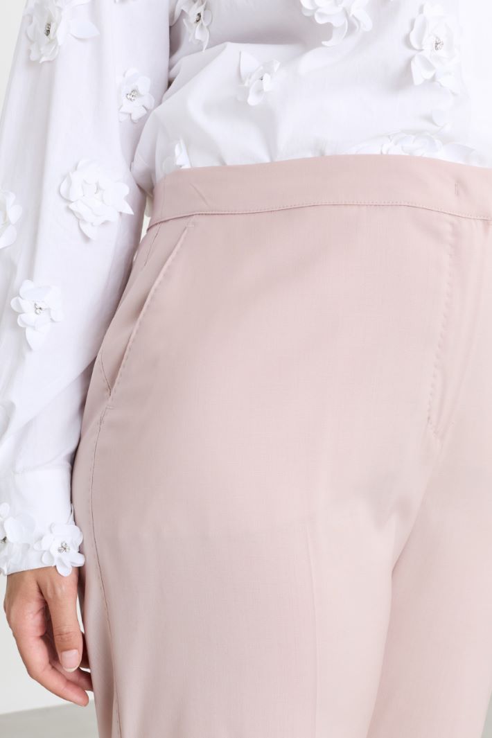 Pantalone in tela - ROSA - Intrend - 3