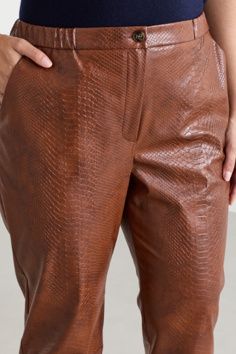 Pantalone in tessuto spalmato