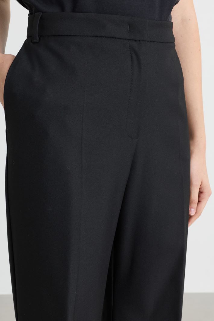 Stretch twill trousers - BLACK - Intrend - 3