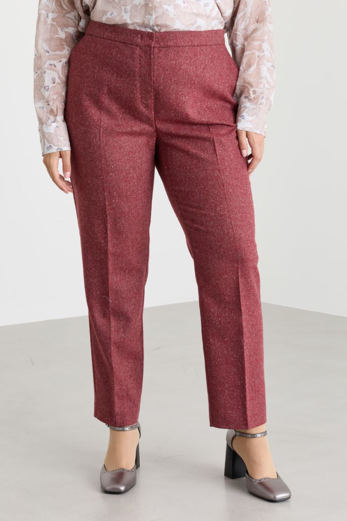 Donegal cigarette trousers - RED - Intrend - 2
