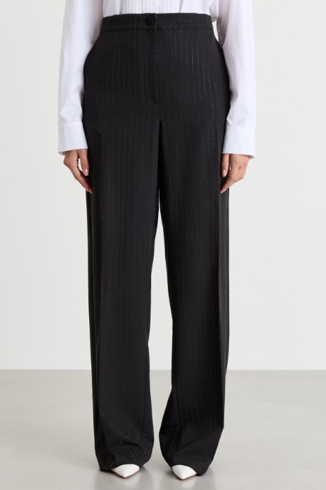 Pantalone in levantina con strass