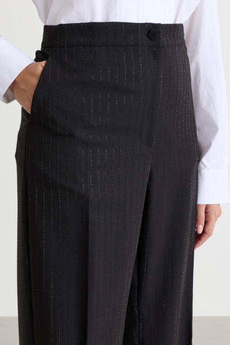 Pantalone in levantina con strass
