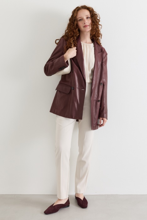 Semi-fitted trousers - Intrend