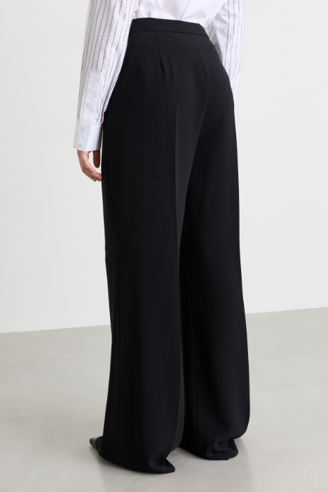 Pantalone flare in cady