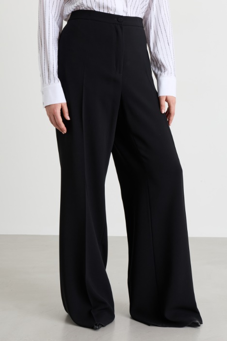 Pantalone flare in cady