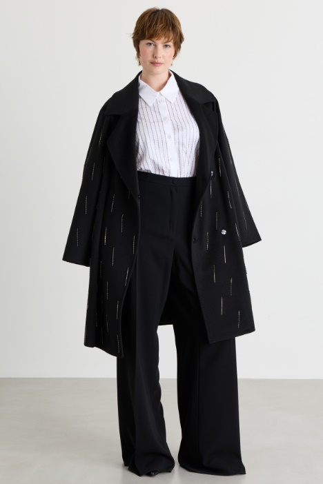 Flared Cady Trousers - Intrend