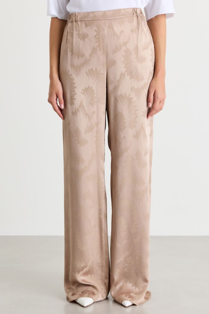 Lightweight cady trousers - BEIGE - Intrend - 2