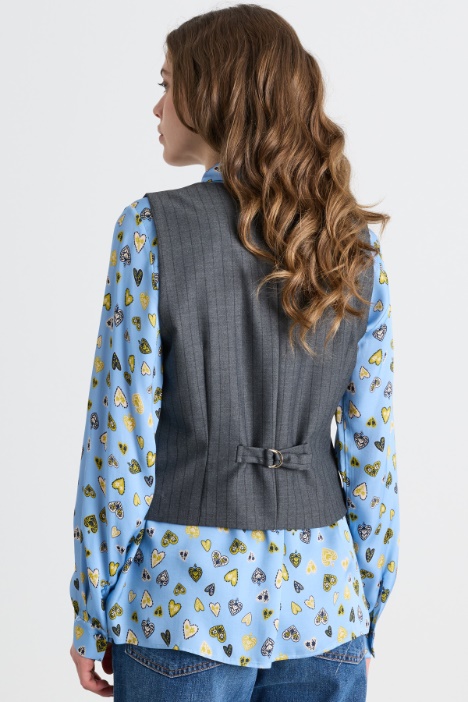 Gilet in twill stretch