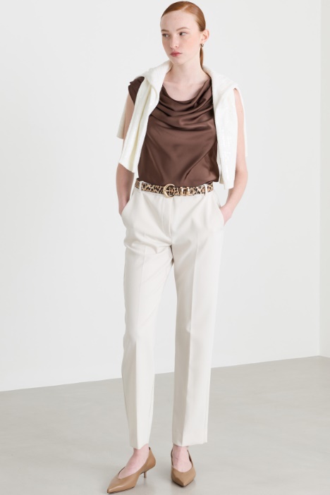 Top con collo drappeggiato - Intrend