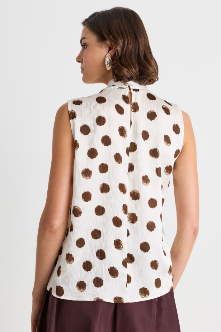 Top scivolato - BIANCO MARRONE - Intrend - 4