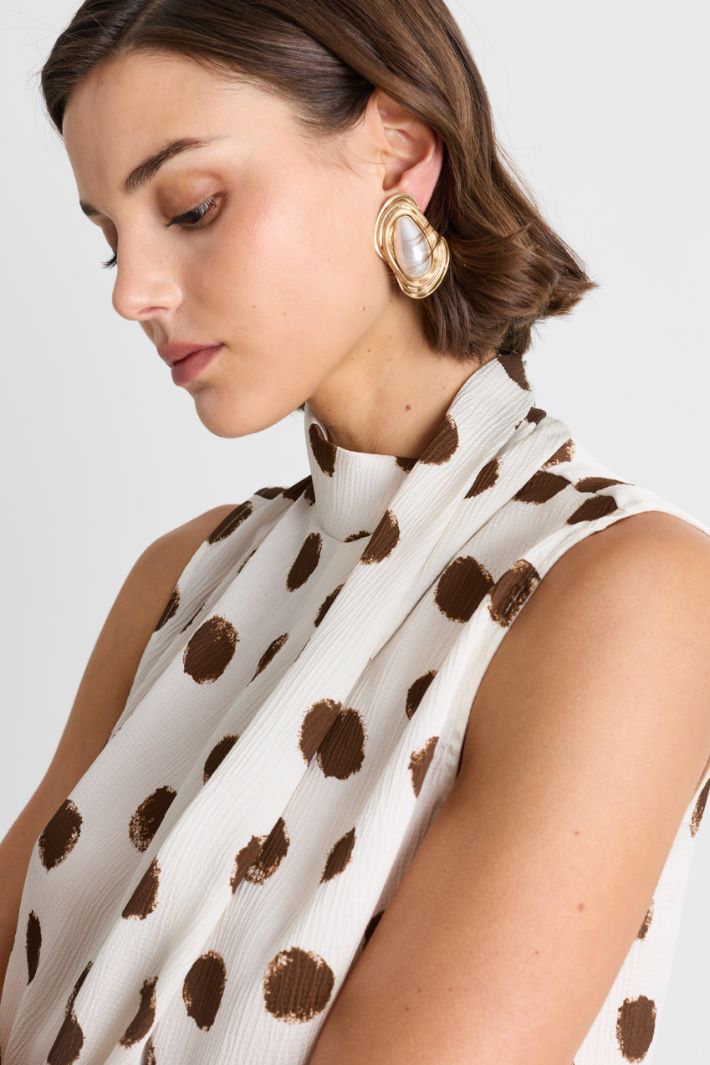 Top scivolato - BIANCO MARRONE - Intrend - 3