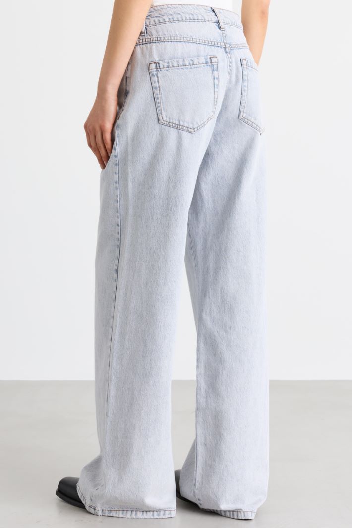 Wide-Leg-Jeans - HIMMELBLAU - Intrend - 4