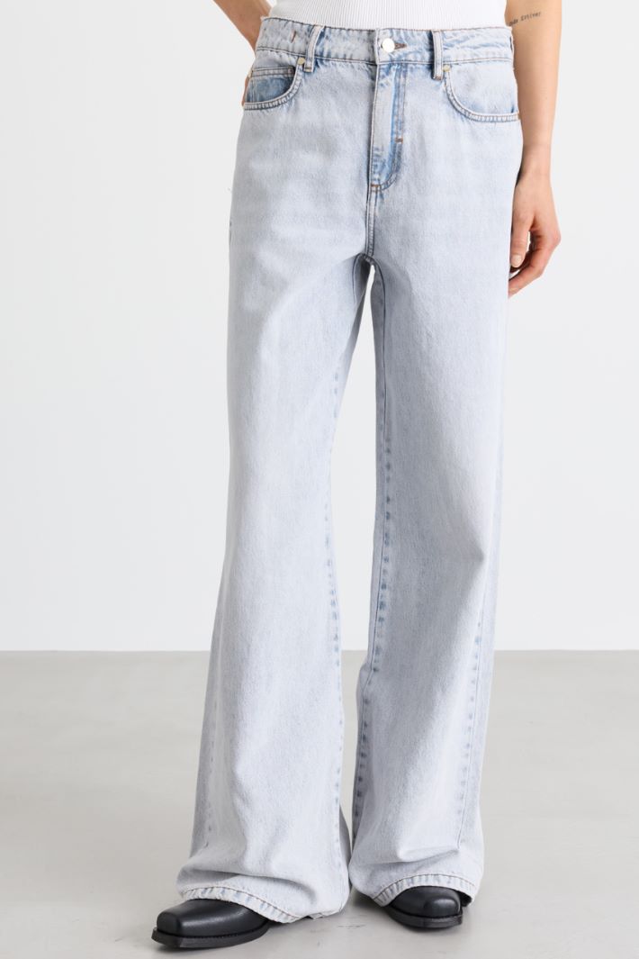 Wide-Leg-Jeans - HIMMELBLAU - Intrend - 2