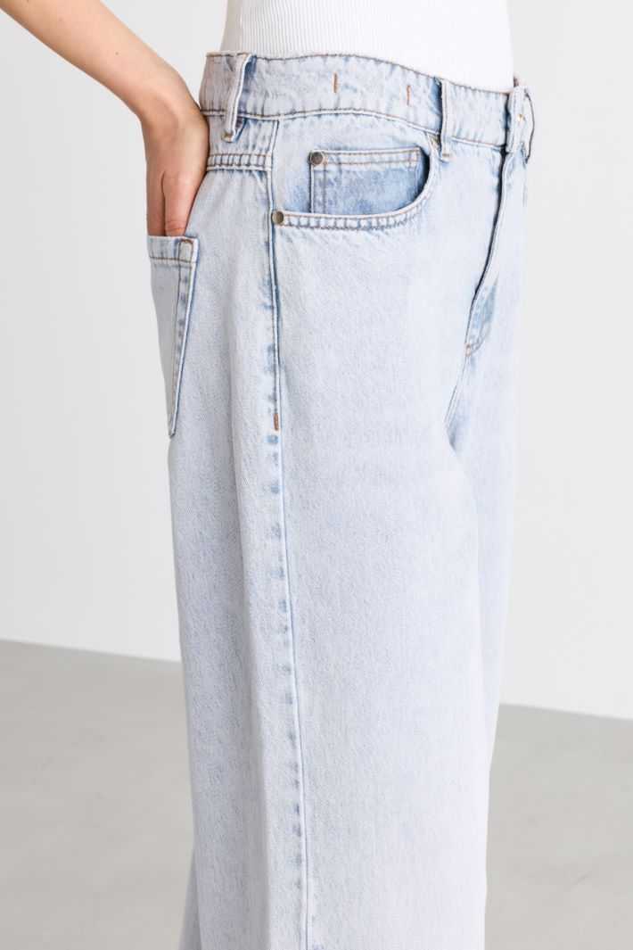 Wide-Leg-Jeans - HIMMELBLAU - Intrend - 3