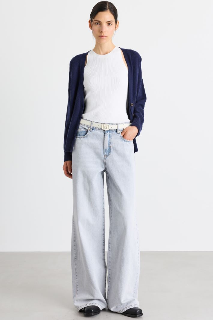Wide-Leg-Jeans - HIMMELBLAU - Intrend